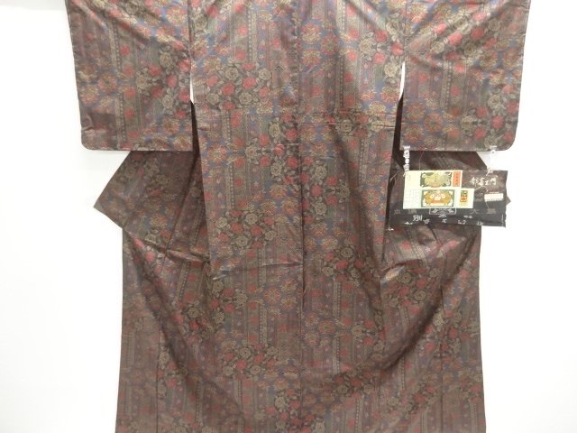Japanese Kimono / Tsumugi Omeshi Silk